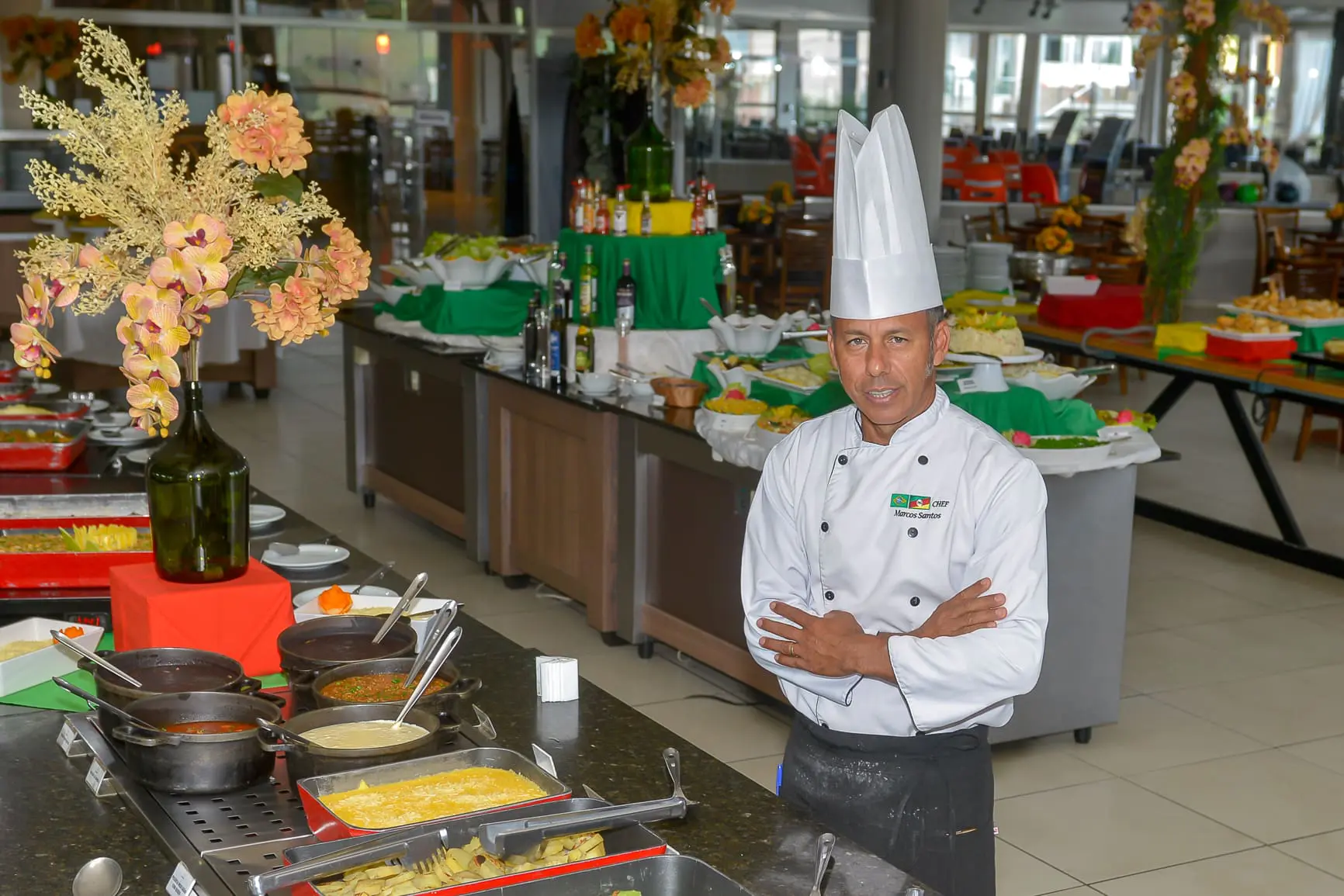 Chef Marcos Santos, do Machadinho Thermas Resort Spa (Crédito Carlos Alves)