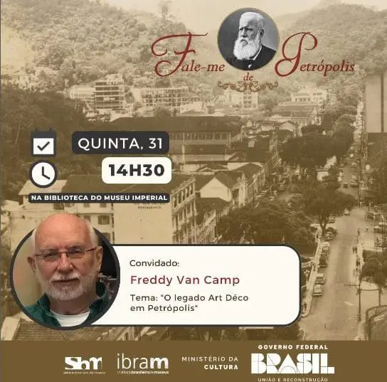 Fale-me de Petrópolis terá palestra de Freddy Van Camp