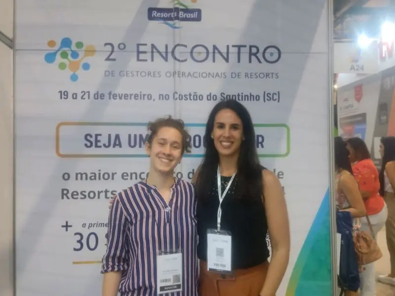 Juliana Salles, diretora de operações, e Paloma Oliveira, ambas da Resorts Brasil Juliana Salles, diretora de operações, e Paloma Oliveira, ambas da Resorts Brasil