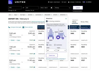 United Airlines anuncia filtro novo no site