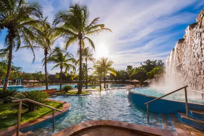 Piscinas do Blue Tree Thermas de Lins
