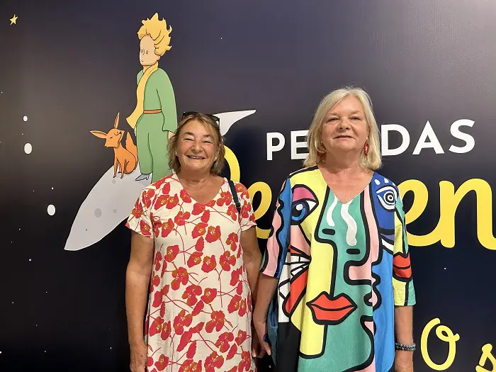 Sophie e Roseline, sobrinhas netas do autor Antoine de Saint-Exupéry