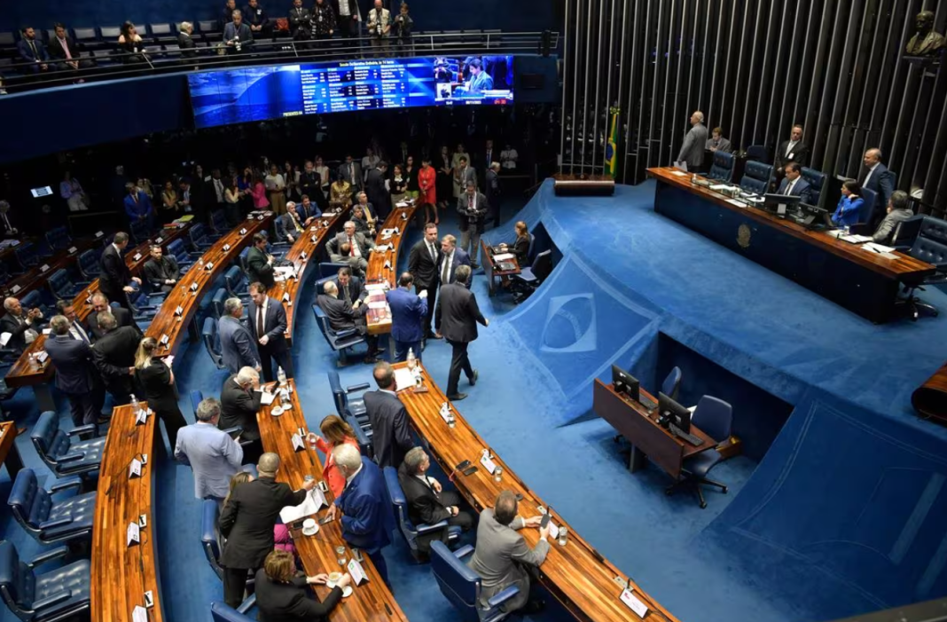 Plenário do Senado durante a votação da reforma tributária — Foto Jonas Pereira Agência Senado
