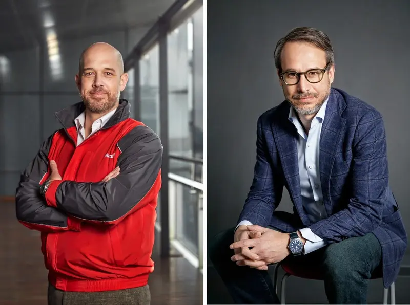 À esq., Frederico Pedreira, CEO e Presidente da Avianca; à dir., Adrian Neuhauser, que assume como CEO do Grupo Abra (Foto: Divulgação)