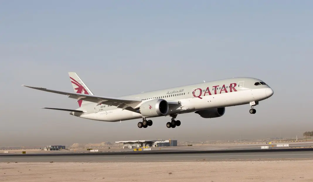 Avião da Qatar Airways