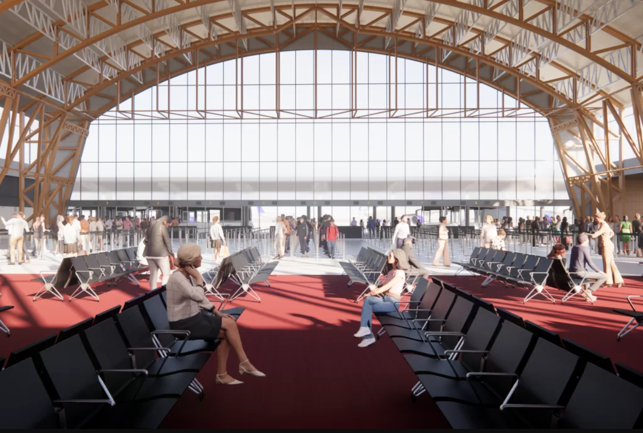 Interior do Aeroporto de Congonhas após a reforma da Aena