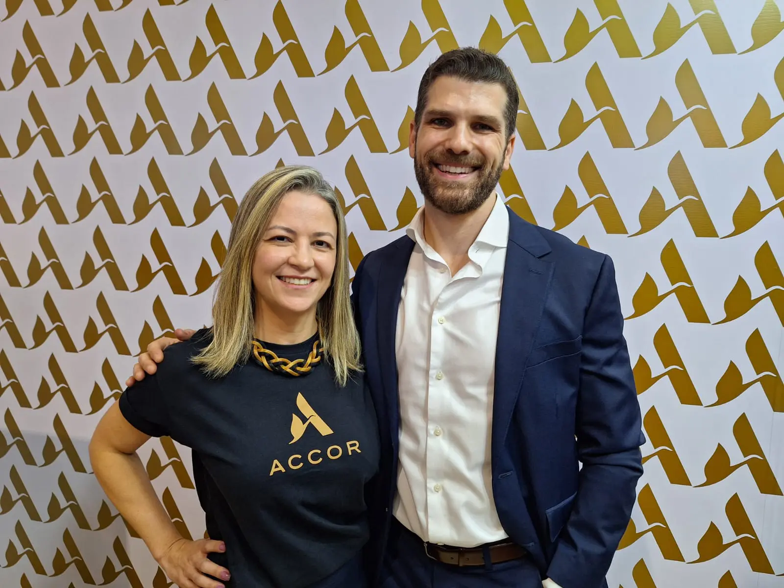 Gabriella Spinola e André Sena, da Accor - Foto: Divulgação