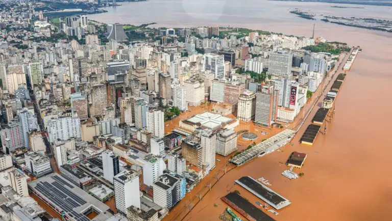 Área afetada por enchentes no Rio Grande do Sul - MTur Crédito: Ricardo Stuckert/PR