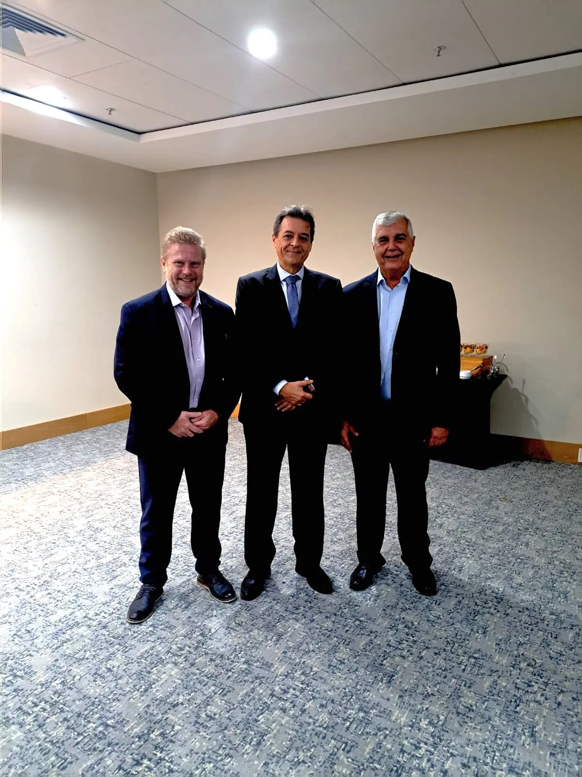 Da esquerda para a direita, Paulo Michel, José Domingo Bouzon e Alfredo Lopes (Foto: Divulgação)