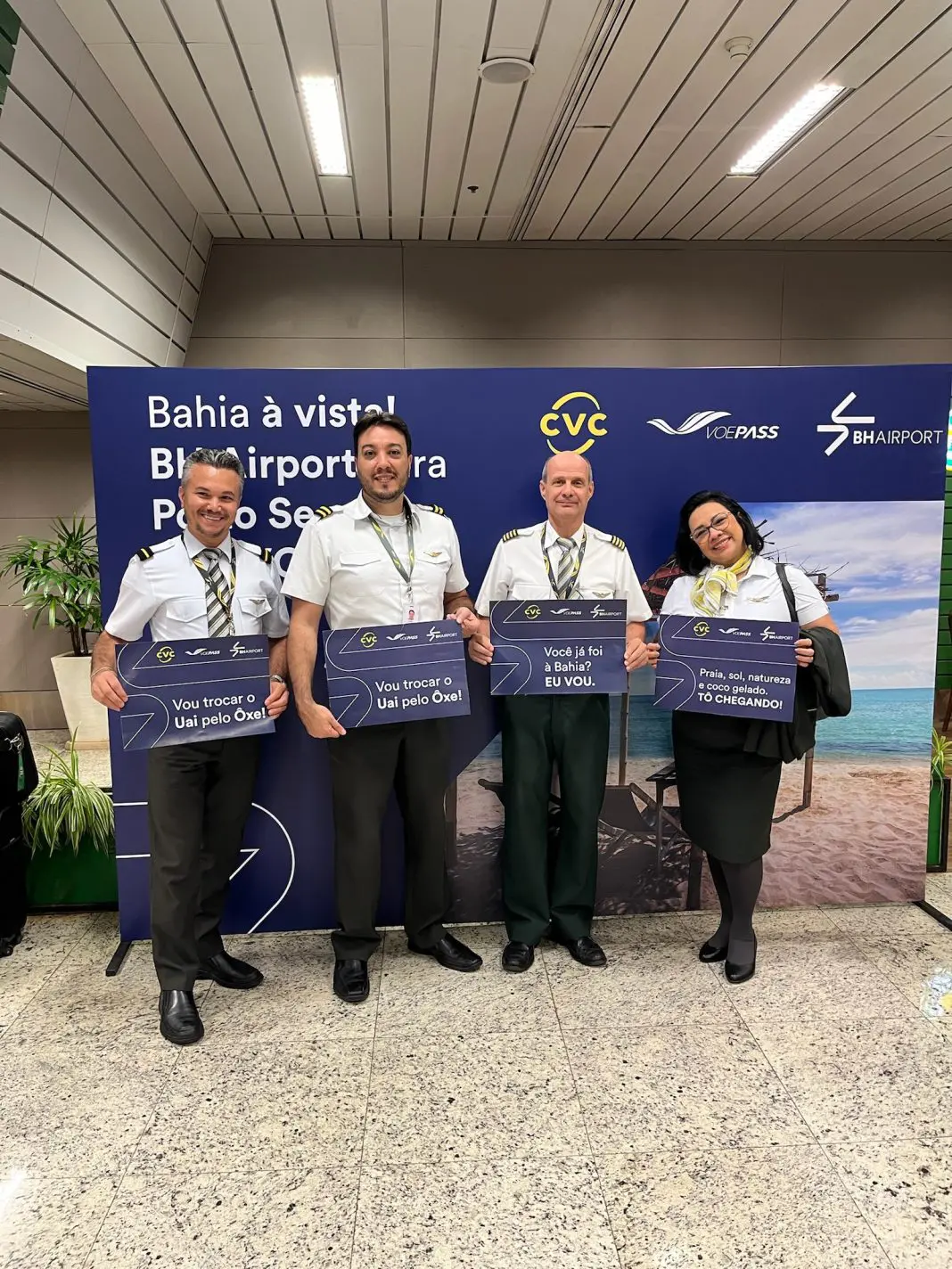 BH Airport dá boas-vindas à Voepass e inaugura rotas para Porto Seguro e Ribeirão Preto - Foto: Divulgação