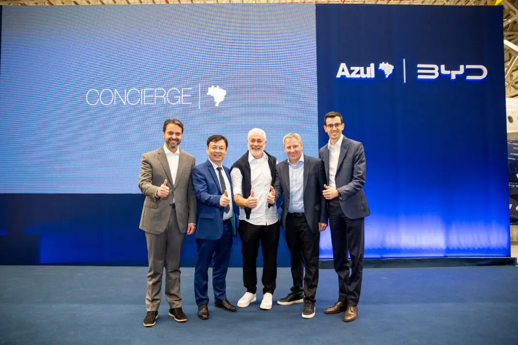 Azul e BYD firmam parceria inédita - Fotos Guilherme Mion / Divulgação Azul