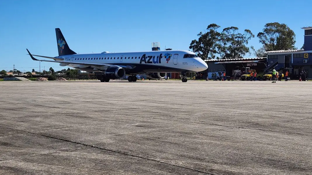 As rotas para a capital do Estado serão oferecidas pela Azul. - Divulgação: CCR Aeroportos