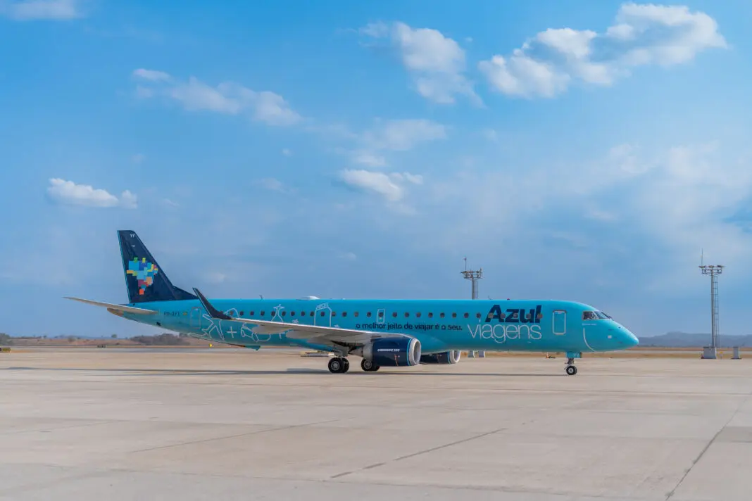Embraer E195AR Embraer E195AR - Foto: divulgação Azul