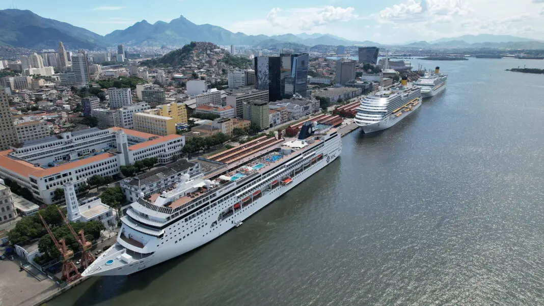 Navios no Pier Mauá - Fonte: divulgação