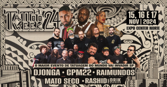 Programação musical do Tattoo Week SP 2024 - Foto: divulgação