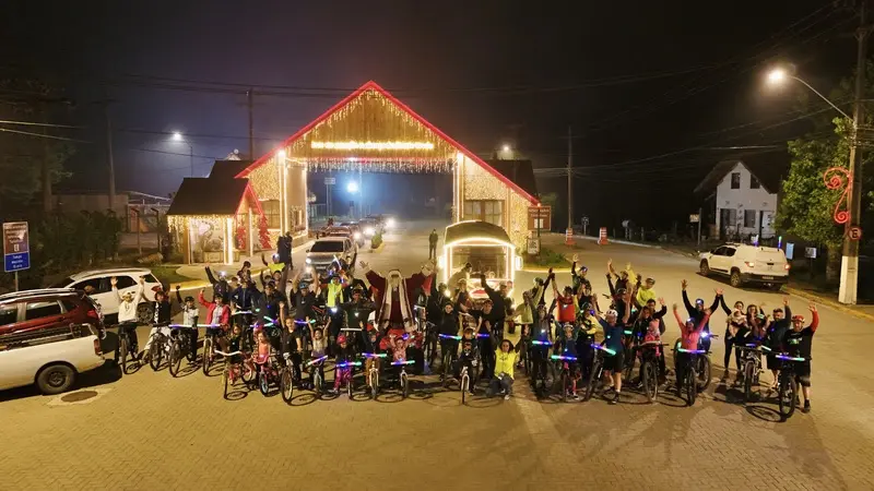 Pedal Luz abriu as atividades do calendário esportivo de 2025 em Monte Verde - Foto: divulgação MOVE