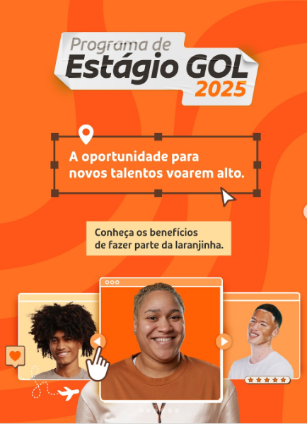 Programa de Estágio GOL 2025 - Crédito: reprodução Instagram