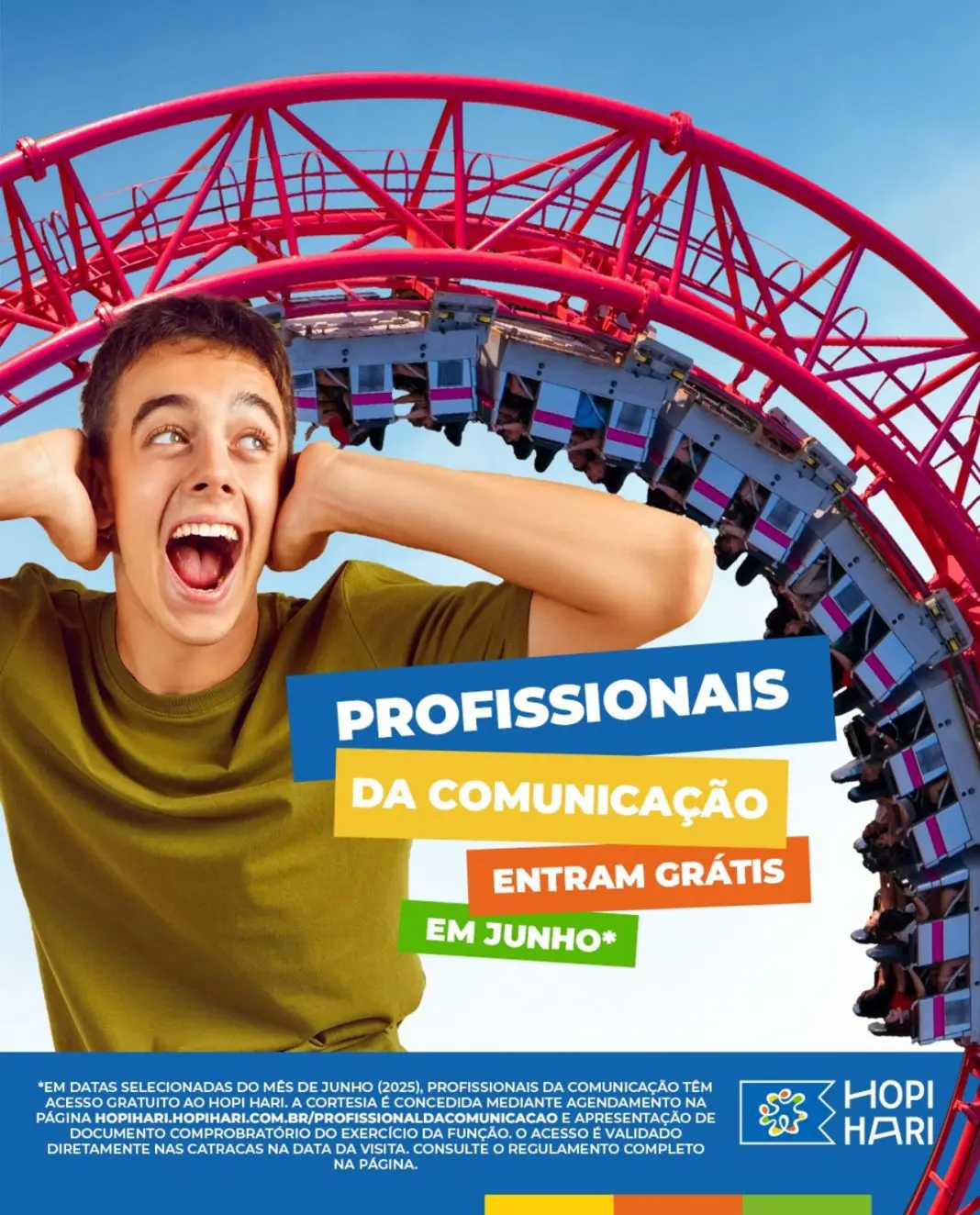 Profissionais da comunicação entram grátis em junho no Hopi Hari - Crédito: divulgação