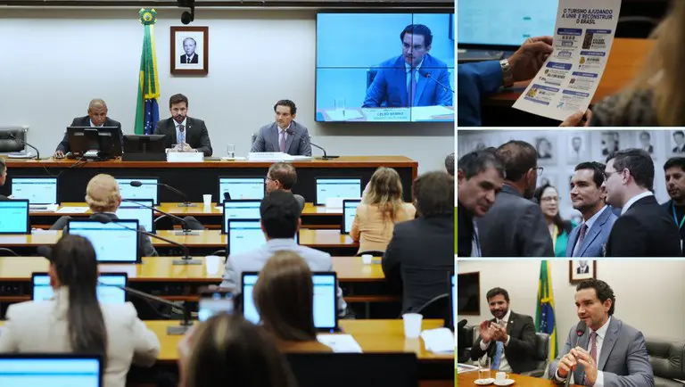 Audiência na Câmara dos Deputados abordou ações do Ministério do Turismo para reforçar o desenvolvimento do setor. Crédito: Roberto Castro/MTur