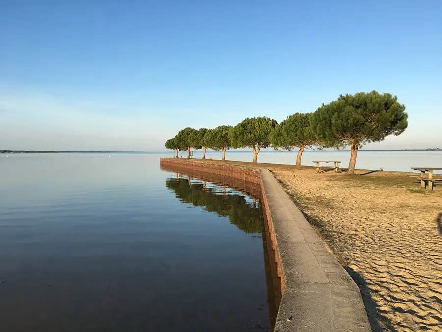 Vistas do lago no Médoc. Aquivo pessoal Waleska Schumacher Divulgação Médoc