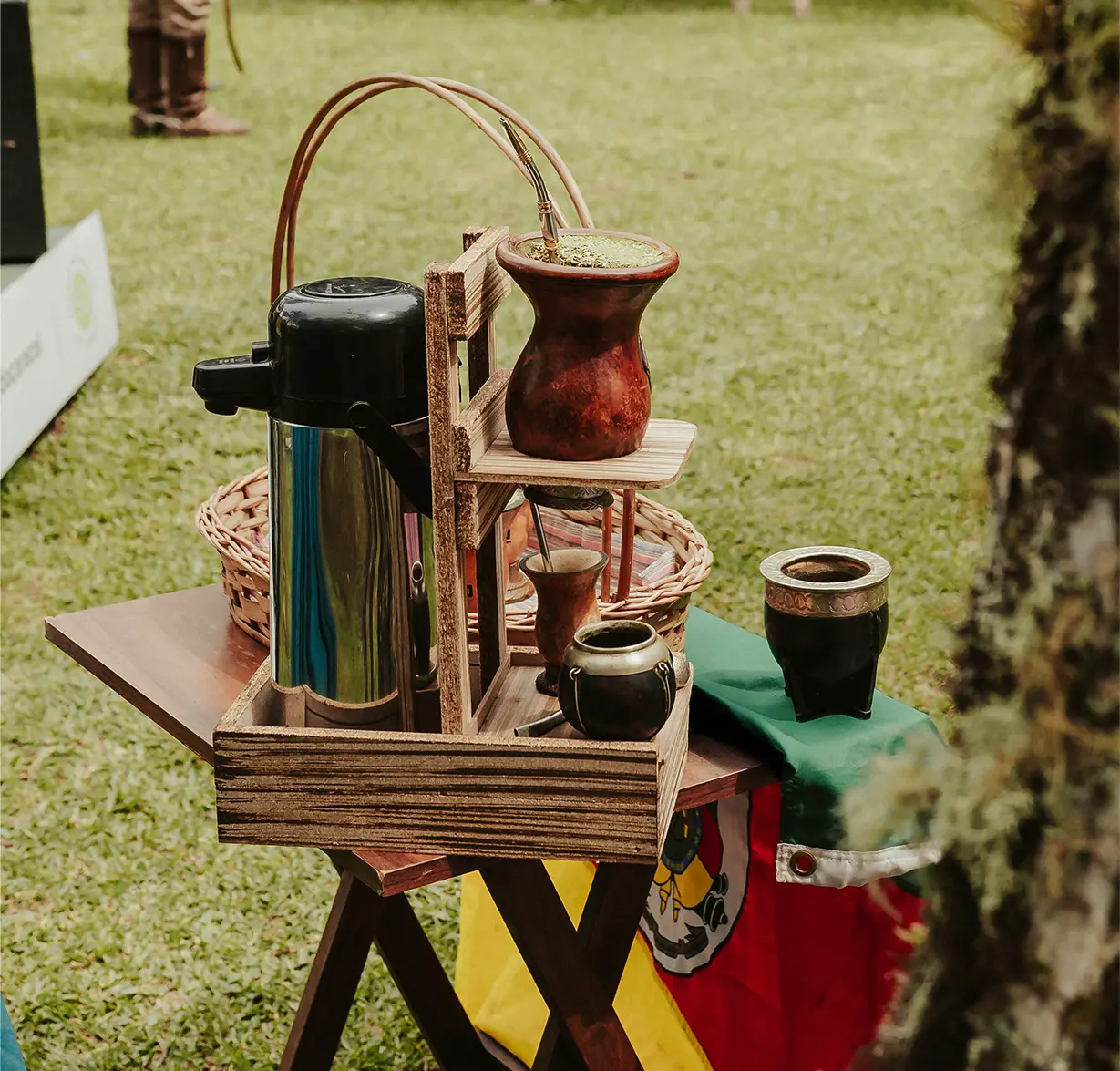 Oficina de chimarrão é uma das atrações da Semana Farroupilha do Parque do Caracol. - Foto: Divulgação/Parque do Caracol