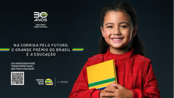 Grupo Wish se associa ao Instituto Ayrton Senna e se torna primeira rede hoteleira parceira da ONG - Foto: divulgação