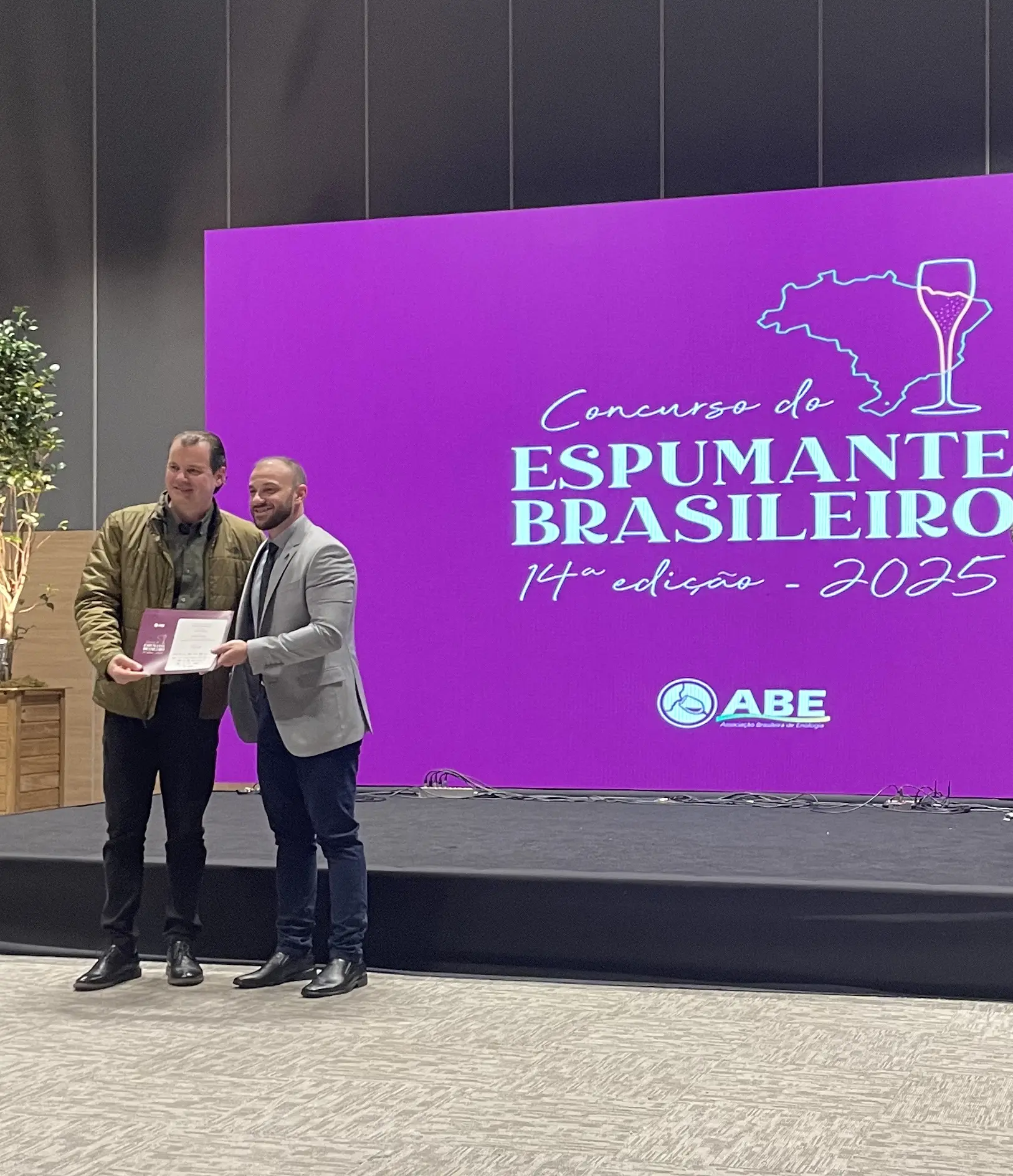 Adriano Miolo - Representando as vinícolas do Grupo Miolo durante a entrega dos prêmios. Fotos Divulgação - Arquivo WS