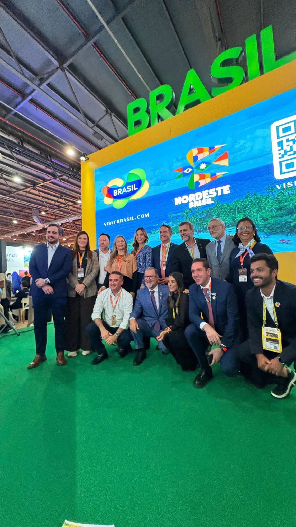 Estande do Brasil na FIT Buenos Aires 2025, espaço de promoção internacional que reuniu destinos e parceiros estratégicos – Foto: Divulgação/ASCOM Ceará