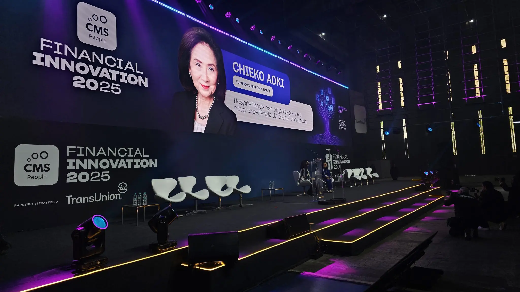 Cerimônia do CMS Financial Innovation 2025 reúne mais de 2.500 executivos no Arca Spaces, em São Paulo, destacando as principais iniciativas de inovação e tecnologia do país - Crédito: divulgação 