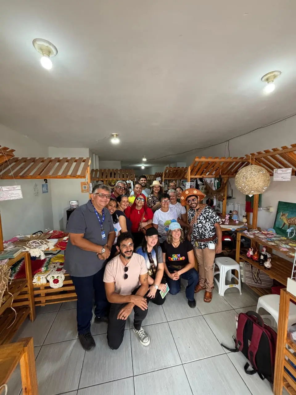 Registro da experiência durante o roteiro Caminhos da Fé e Criatividade. - Crédito: Sidnésio Moura