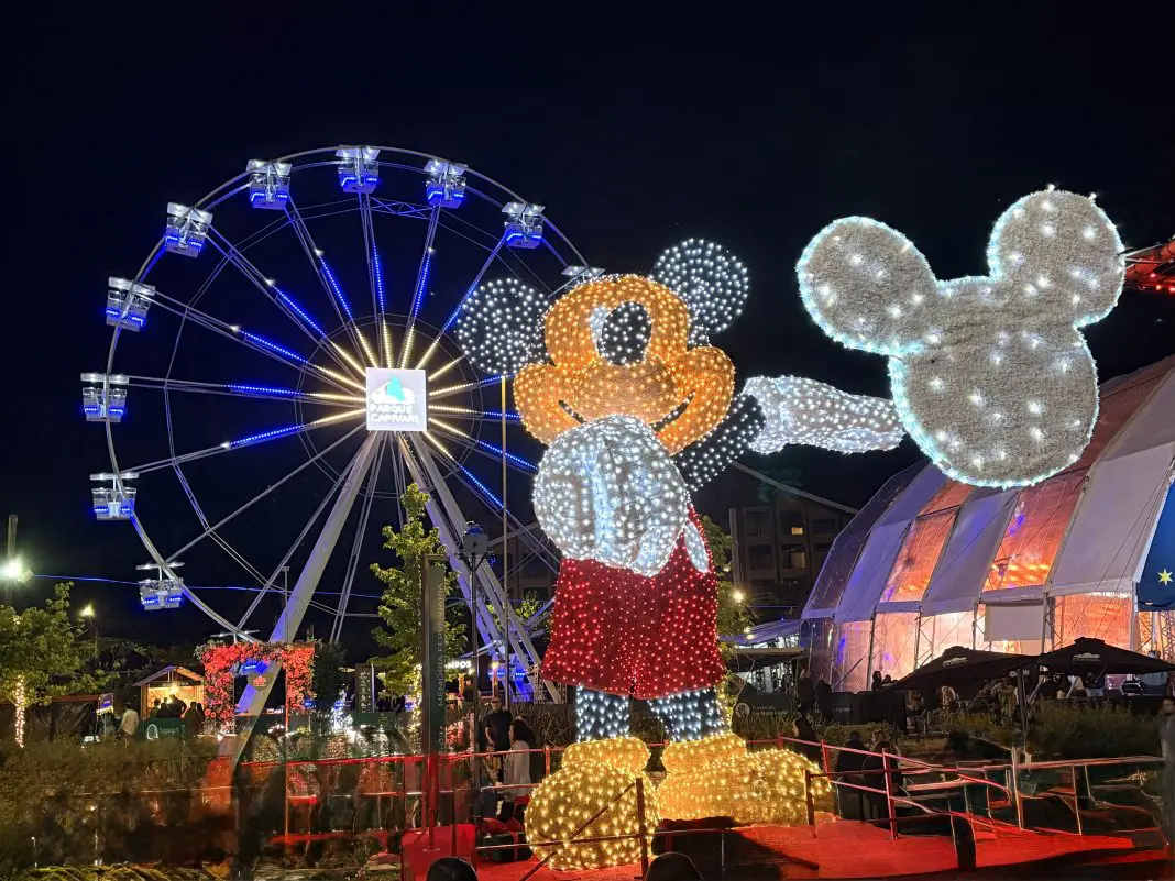 IMG-4938 O gigante Mickey iluminado é a grande estrela do Natal dos Sonhos no Parque Capivari, em Campos do Jordão - Crédito: Bruna Sales