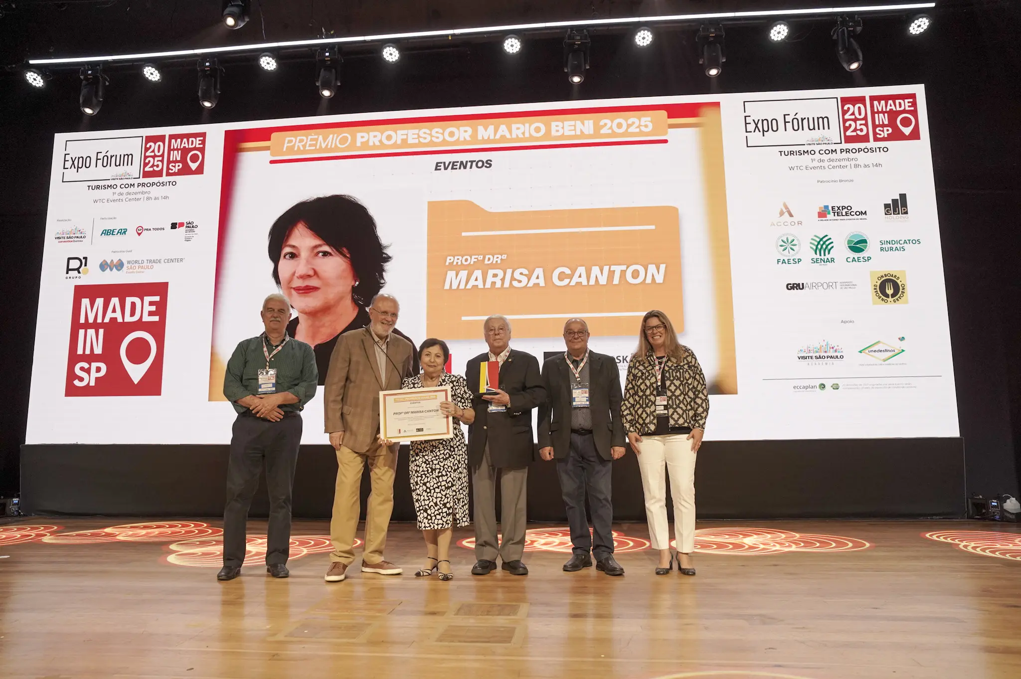 Marisa Canton recebe o reconhecimento na categoria Eventos. Crédito: Felipe Maresca / DT