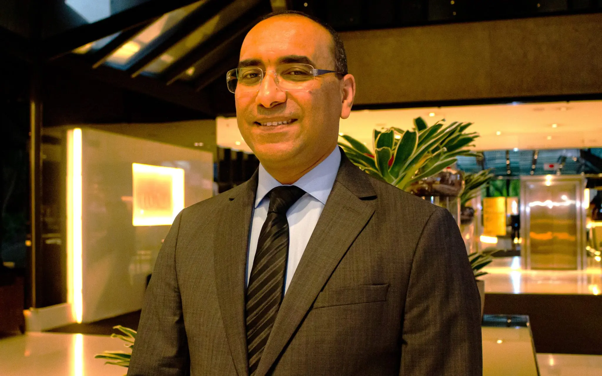 Othman Baba, diretor regional da Royal Air Maroc para a América do Sul, durante o anúncio da quarta frequência semanal da companhia entre Casablanca e São Paulo. - Crédito: divulgação