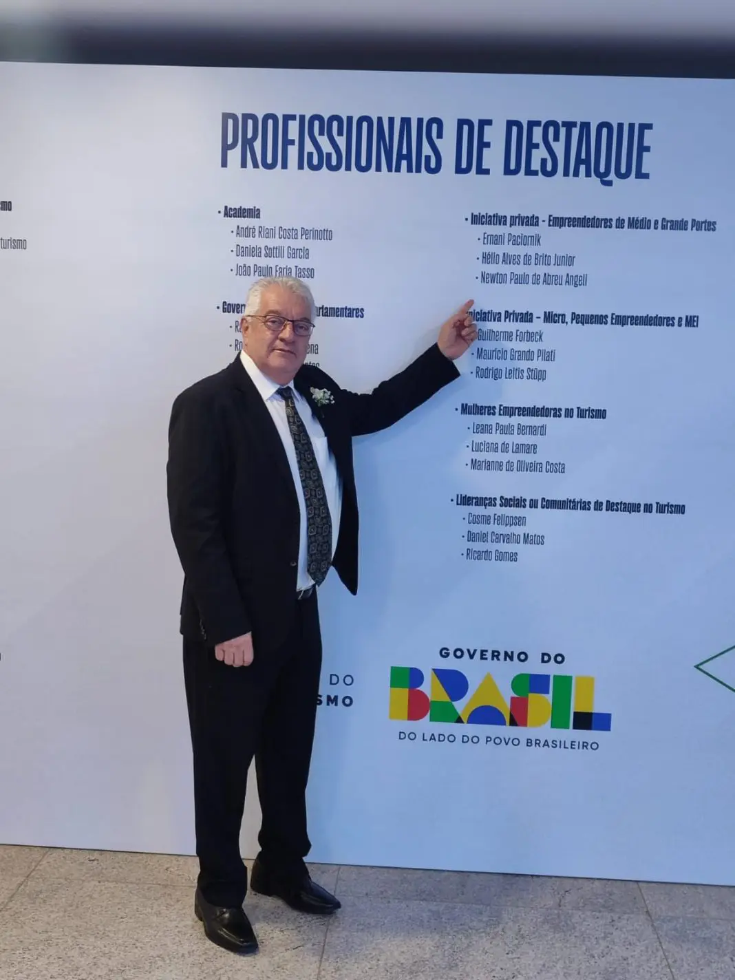 Paulo Angeli celebra o reconhecimento nacional no Prêmio Nacional do Turismo, reforçando o protagonismo do FIT Cataratas no calendário do setor - Crédito: divulgação