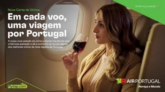 TAP lança nova carta de vinhos portugueses e aposta no enoturismo - Crédito: divulgação