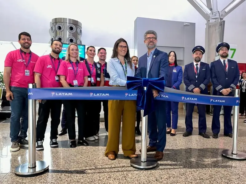 Inauguração da rota Brasília-São José do Rio Preto. Crédito: Divulgação LATAM Inauguração da rota Brasília-São José do Rio Preto. Crédito: Divulgação LATAM