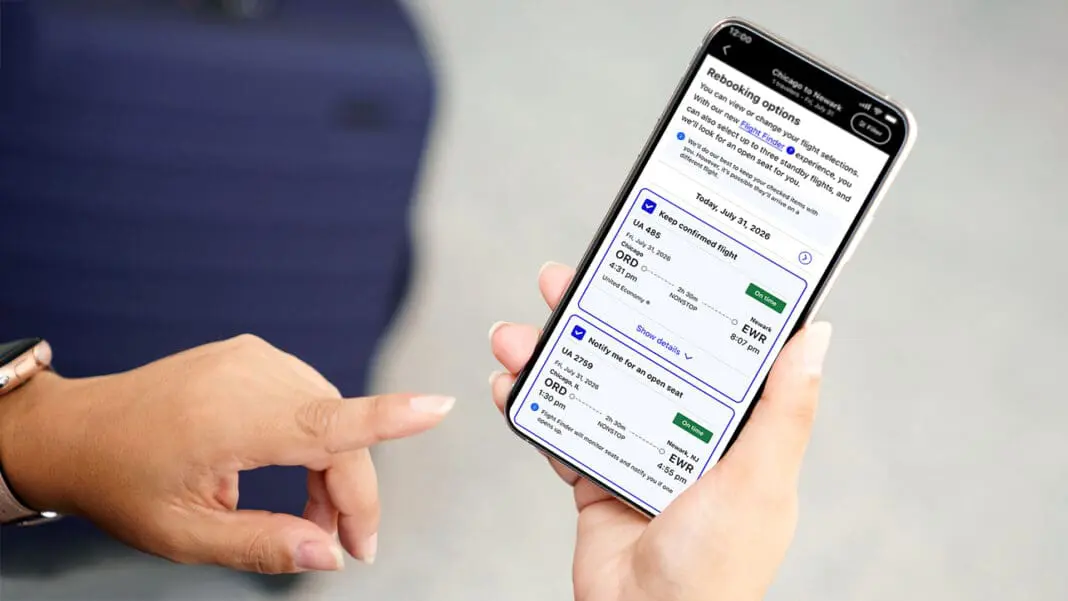 United Airlines lança recurso inédito em aplicativo que oferece mais flexibilidade a clientes durante interrupções de viagem - Crédito: divulgação
