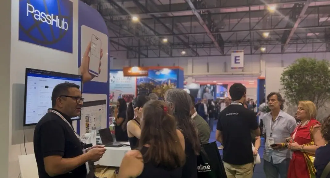 Agentes de viagens mantiveram lotado o estande da PassHub em São Paulo - Crédito: Studio PassHub