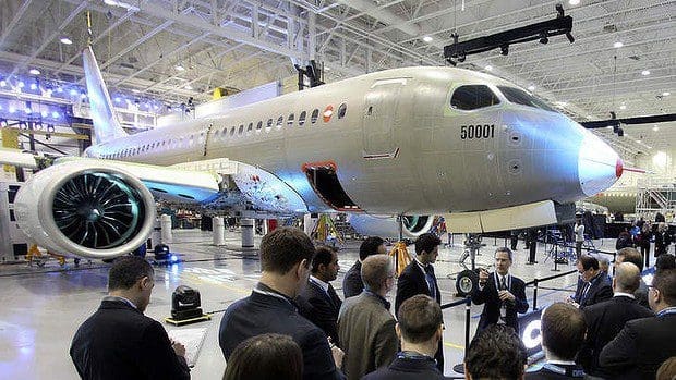 Sobe o custo de desenvolvimento do CSeries, da Bombardier