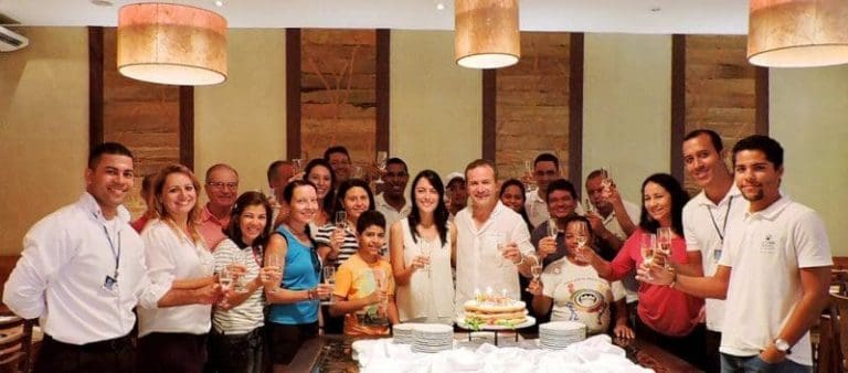 Luigi Rotunno, diretor do La Torre, comemora aniversário entre colaboradores