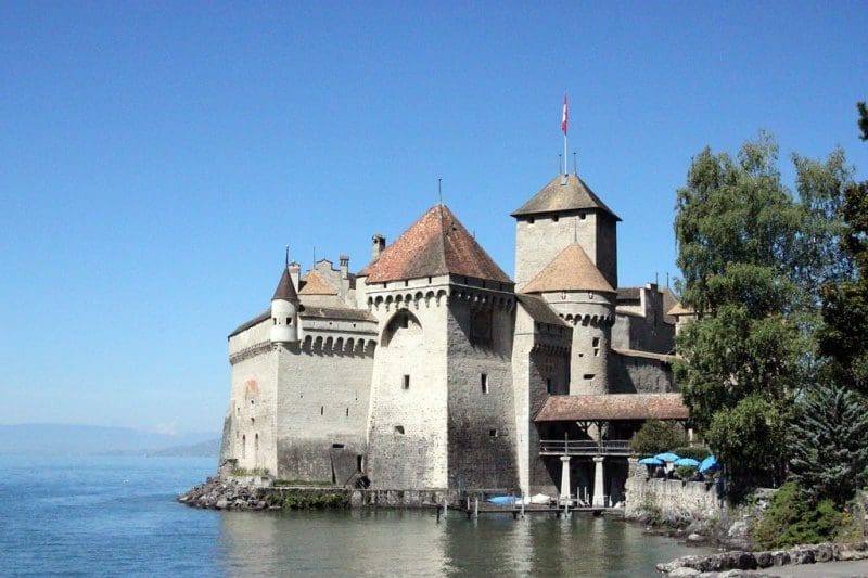 O castelo de Chillon e fica na Suíça (Foto: arquivo DT)