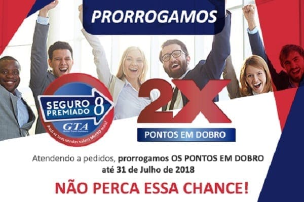 Campanha Seguro Premiado 8 da GTA prorrogada até dia 31 de julho