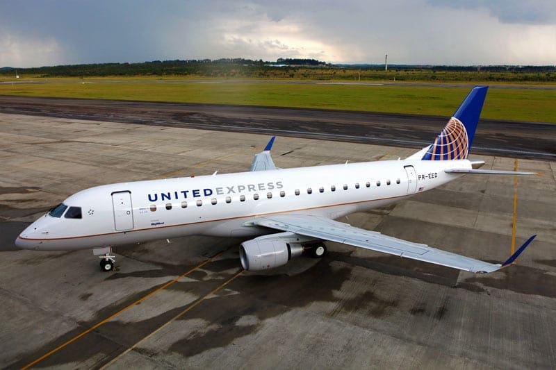 Embraer assina contrato com a United Airlines para pedido de 39 E175s