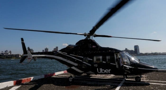 Em breve será possí­vel pegar helicóptero do Uber em Nova York