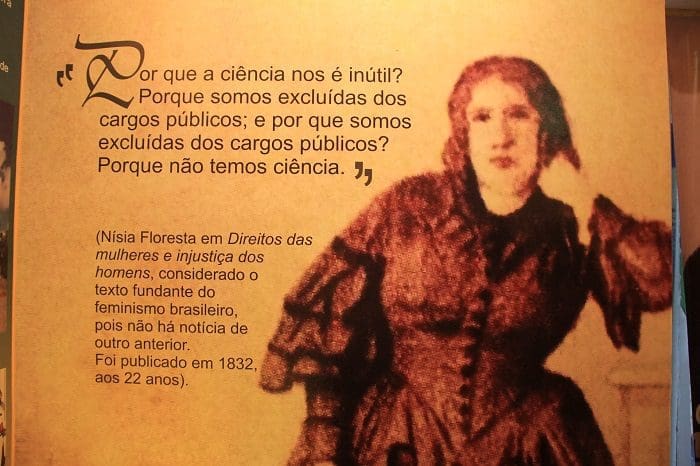 Feminista, Nísia Floresta defendeu direitos das mulheres