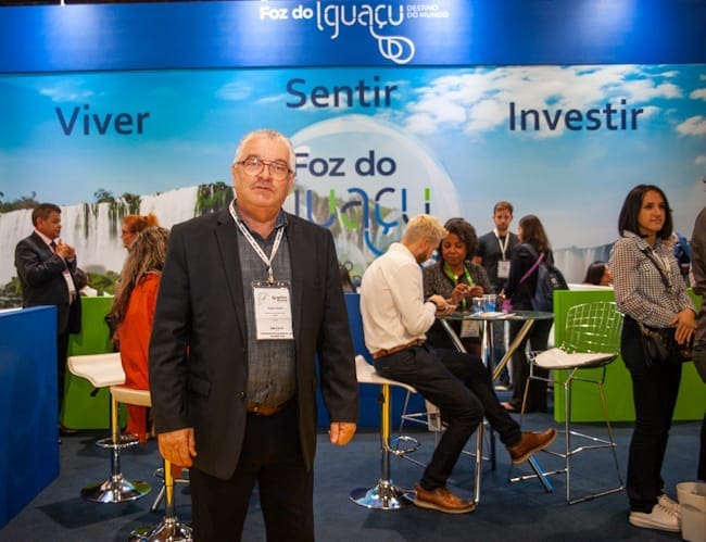 Paulo Angeli, secretário de Turismo e Projetos Estratégicos de Foz do Iguaçu, fala ao DIíRIO na WTM