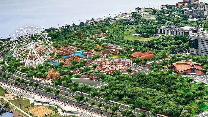 Revisão de como deverá ficar o Parque da Orla, em Porto Alegre-RS,