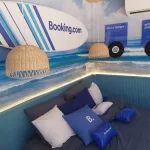 Interior do Bangalô de Praia da Booking.com