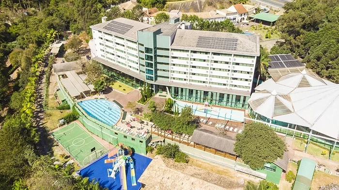 Vista aérea do Thermas All Inclusive Poços de Caldas. O resort agora integra a Resorts Brasil.