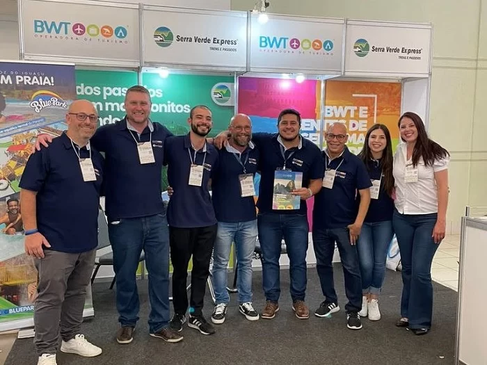 Equipe da BWT Operadora no Festival das Cataratas. BWT celebra bons resultados e compartilha expectativas para 2023